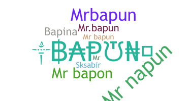 ชื่อเล่น - MRBAPUN