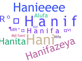 ชื่อเล่น - Hanifa
