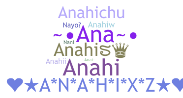 ชื่อเล่น - Anahis