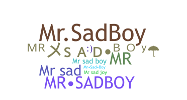 ชื่อเล่น - MrSadBoy