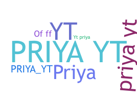 ชื่อเล่น - PriyaYT