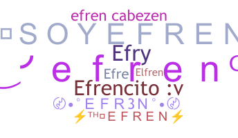 ชื่อเล่น - Efren