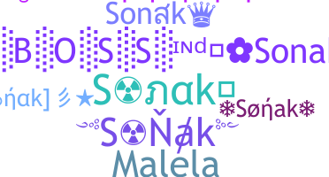 ชื่อเล่น - Sonak
