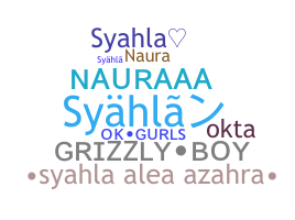 ชื่อเล่น - Syahla