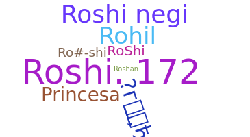 ชื่อเล่น - Roshi