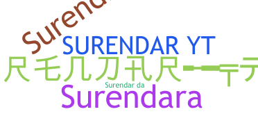 ชื่อเล่น - Surenda