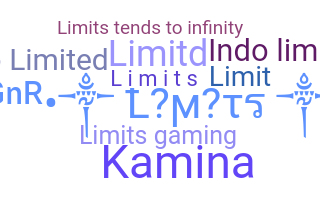 ชื่อเล่น - limits