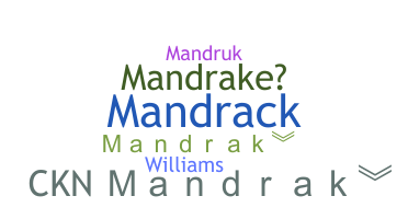 ชื่อเล่น - Mandrak