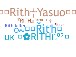 ชื่อเล่น - Rith