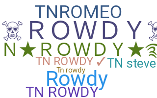 ชื่อเล่น - Tnrowdy