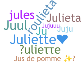 ชื่อเล่น - Juliette