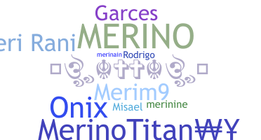 ชื่อเล่น - Merino