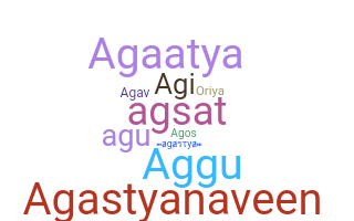 ชื่อเล่น - Agastya