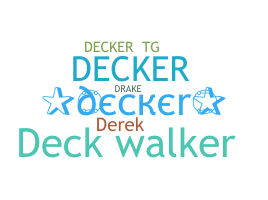 ชื่อเล่น - Decker