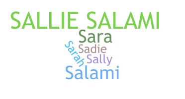 ชื่อเล่น - Sallie