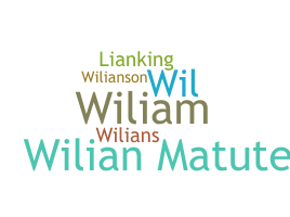 ชื่อเล่น - Wilian