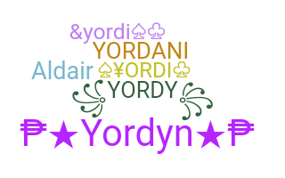 ชื่อเล่น - Yordi