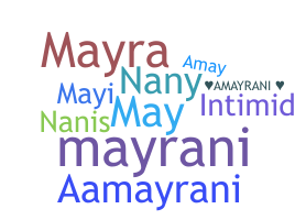 ชื่อเล่น - Amayrani