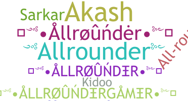 ชื่อเล่น - allrounder