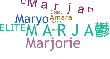 ชื่อเล่น - Marja