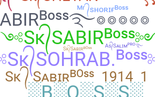 ชื่อเล่น - SK.SABIR.BOSS