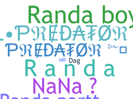 ชื่อเล่น - Randa