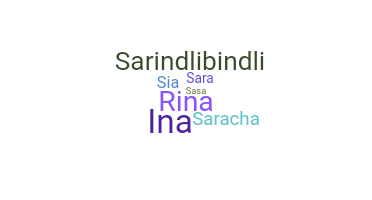 ชื่อเล่น - Sarina