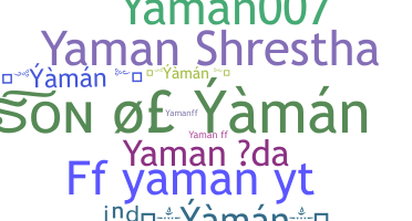 ชื่อเล่น - Yaman