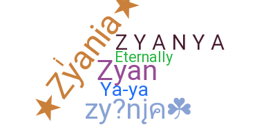 ชื่อเล่น - Zyanya