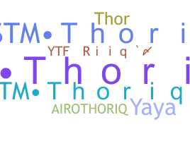 ชื่อเล่น - Thoriq