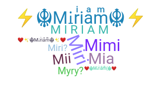 ชื่อเล่น - Miriam