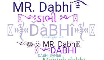 ชื่อเล่น - Dabhi