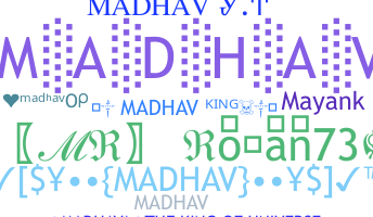 ชื่อเล่น - Madhav