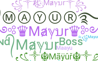 ชื่อเล่น - Mayur