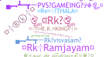 ชื่อเล่น - RkRamjayam