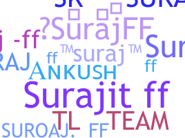 ชื่อเล่น - SurajFF