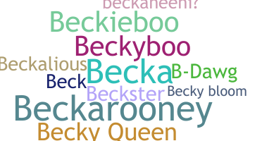ชื่อเล่น - Becky