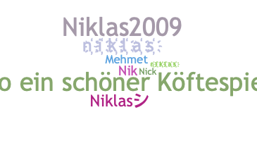 ชื่อเล่น - Niklas