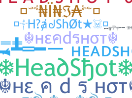 ชื่อเล่น - HeadShot