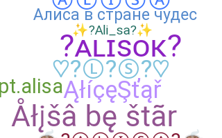 ชื่อเล่น - Alisa