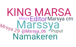 ชื่อเล่น - Marsya