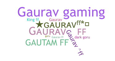ชื่อเล่น - gauravff