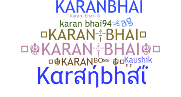 ชื่อเล่น - Karanbhai