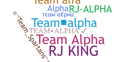 ชื่อเล่น - TeamAlpha