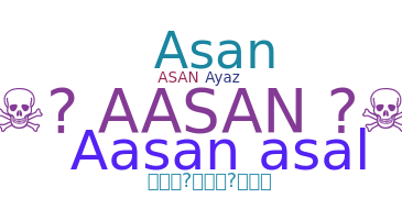 ชื่อเล่น - Aasan