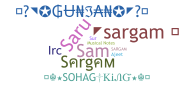 ชื่อเล่น - Sargam