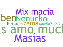 ชื่อเล่น - Macias