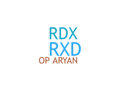 ชื่อเล่น - RDxAryan