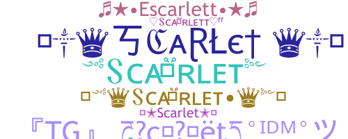 ชื่อเล่น - Scarlet