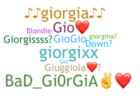 ชื่อเล่น - Giorgia